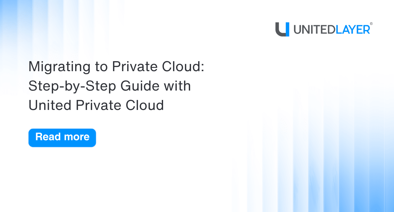 Migrating to Private Cloud