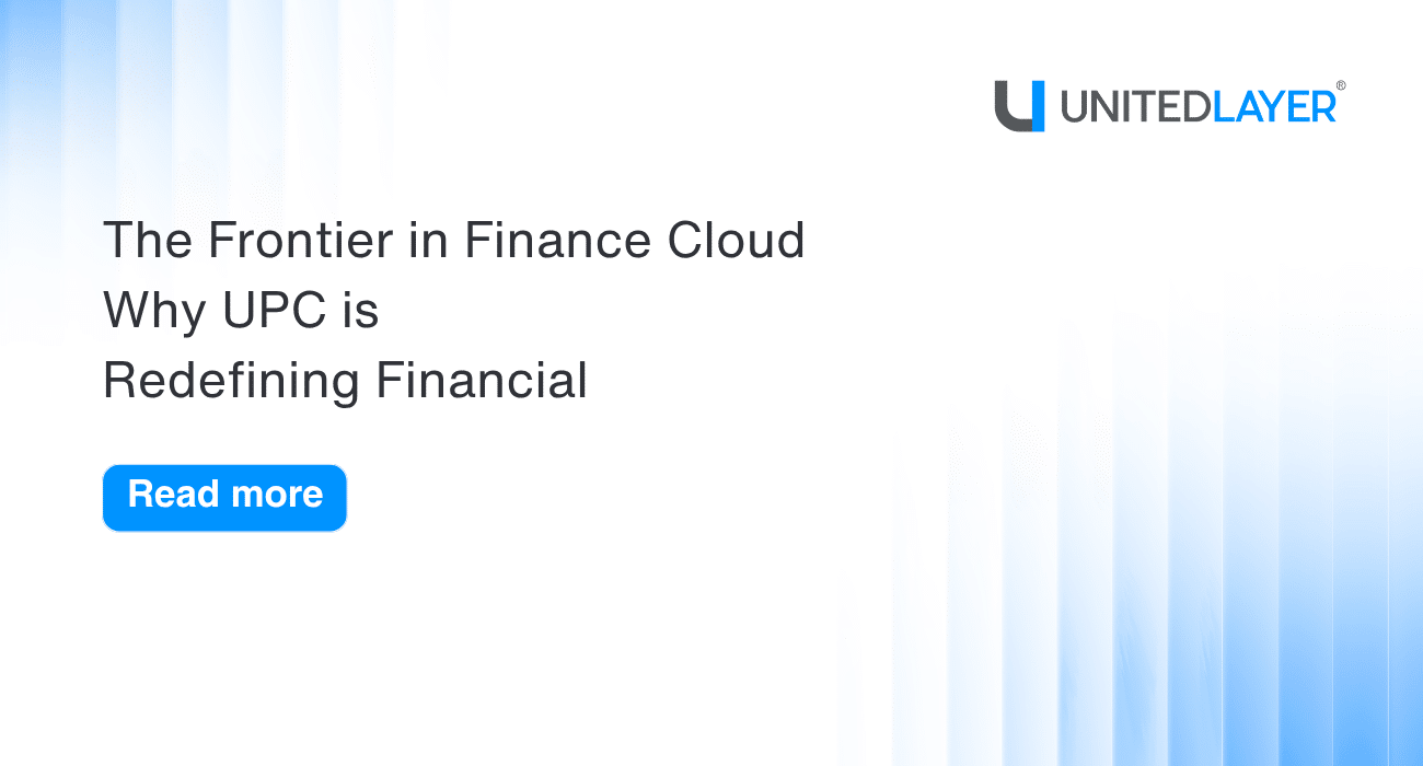 The Frontier in Finance Cloud