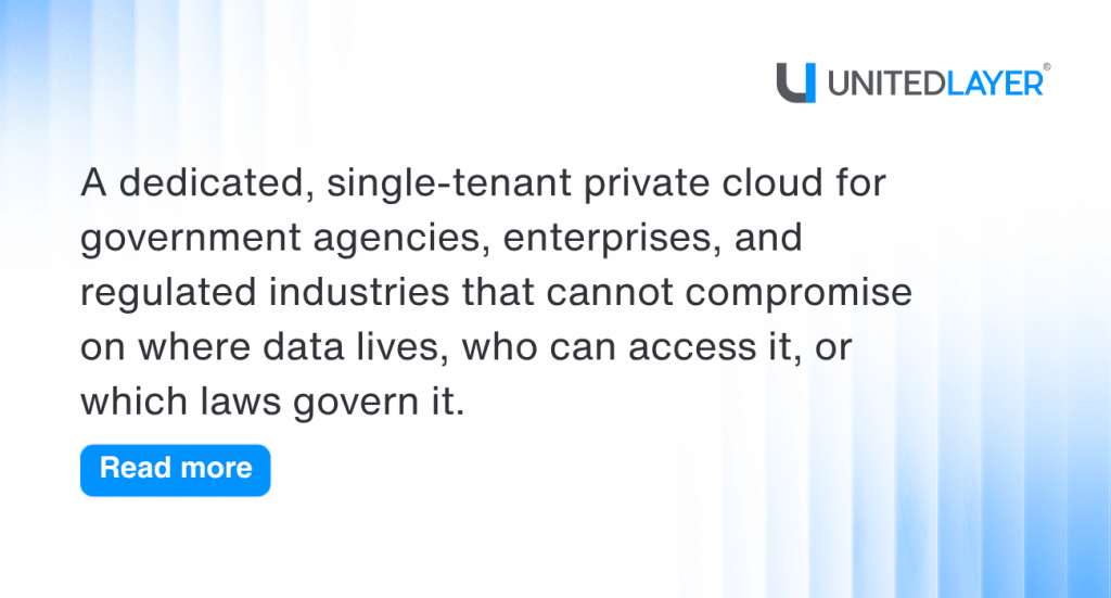 dedicated, single-tenant